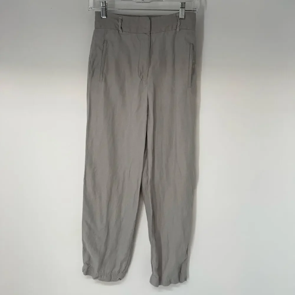 Wilfred Aritzia Jallade  Trouser Pants Womens 0 Brownish Gray High Rise